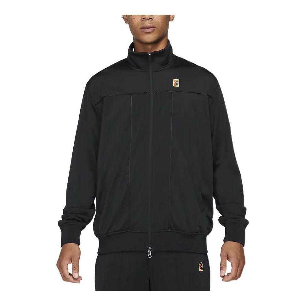 Nike Court Tennis Zipped Jacket Asia Sizing 'Black' DC2566-010
