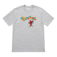 تيشيرت ديناميت Supreme SS19 بأكمام قصيرة مطبوع للجنسين، رمادي SUP-SS19-10493