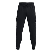 Under Armour Rival Fleece Cargo Joggers 'Black White' 1382134-001