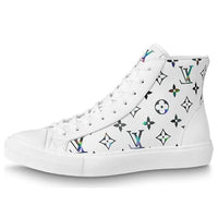 حذاء رياضي للكاحل من LOUIS VUITTON Tattoo باللون الأبيض مع شعار ملون 1A8KH6