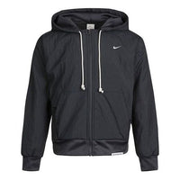 جاكيت كرة سلة Nike Standard Issue بغطاء رأس، رمادي دخاني CK6806-070