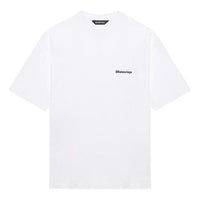 Balenciaga SS21 BB Letter Printing Male White 612966TJV879040