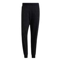 بنطلون رياضي رجالي من adidas بنقوش أبجدية، أسود HE2911