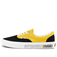 حذاء تزلج كاجوال كلاسيكي من Vans Era للجنسين، أسود وأصفر، VN0A4U39264