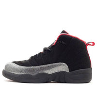 (PS) حذاء Air Jordan 12 Retro Mid 'أسود' 510816-008