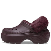 (WMNS) قبقاب كروكس المبطن "الكرز الداكن" 208546-6WD