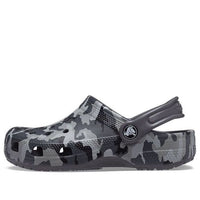 (GS) Crocs Classic Camo Clogs 'Black Grey' 207594-097