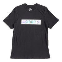 Nike just do it Athleisure Casual Sports Short Sleeve Black BQ0170-010