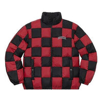 جاكيت Supreme FW19 Week 17 Checkerboard Puffy Jacket "أحمر" SUP-FW19-10891