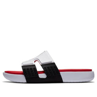 حذاء Air Jordan Hydro 8 Retro Slide باللونين الأبيض والأسود الناري CZ3607-100
