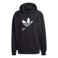 Men's adidas originals Bld Ft Hoody Hl Casual Printing Hooded Long Sleeves Black HG6331