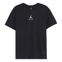 تيشيرت رياضي بأكمام قصيرة وياقة مستديرة وشعار Air Jordan باللون الأسود 840395-010