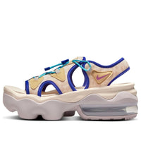 (WMNS) صندل Nike Air Max Koko الرياضي ذو النعل السميك والعصري باللون الرمادي والأزرق "أصفر أزرق" DX3285-126