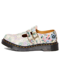 (WMNS) Dr. Martens 8065 Floral Mash Up Leather Mary Jane 'Parchment Beige' 30793292