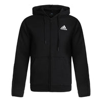 هودي adidas Doubleknit Cut 3-Stripes Full-Zip Hoodie 'Black' GP8603