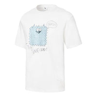 PUMA x Michael Lau Graphic Short T-Shirt 'White Blue' 531320-02