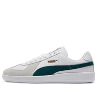 حذاء رياضي PUMA Army Trainer باللون الأبيض والأخضر الرياضي 386607-03