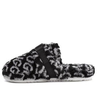 UGG Super Fluff Slipper 'Black White' 1120900-BWHT