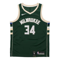 قميص/سترة كرة السلة الرياضية من Nike NBA SW Fan Edition Milwaukee Bucks Alphabet 34 Green 864489-323