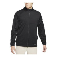 Men's Nike Solid Color Casual Stand Collar Jacket Black DA2868-010