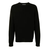 سترة Palm Angels Curved Logo باللون الأسود PMHE027C99KNI0011001