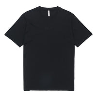 Men's adidas originals Solid Color Round Neck Short Sleeve Black T-Shirt HS8888