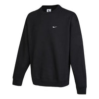 Nike Solo Swoosh Crewneck Sweatshirt Asia Sizing 'Black' DX1362-010