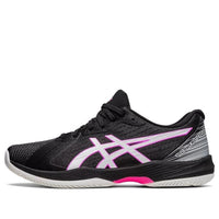 حذاء ASICS Solution Swift FF "أسود وردي فاقع" 1041A298-002