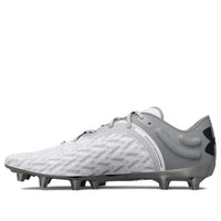 حذاء Under Armour Clone Magnetico Pro 2 FG "أبيض فضي معدني" 3025640-100