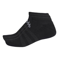 جوارب adidas للجنسين Cush Low 1 PP، عبوة من 3 قطع، لون أسود، DZ9389