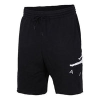 شورت رياضي رجالي من Air Jordan Jumpman بشعار محبوك باللون الأسود AJ0808-010