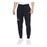 بنطال Nike Air Casual Fleece Lacing Splicing باللون الأسود DJ0461-010