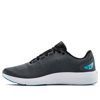 حذاء Under Armour Charged Pursuit 2 Running باللون الرمادي والأزرق 3022594-100