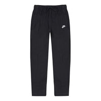Nike Logo Embroidered Sports Training Knit Long Pants Black BV2766-010