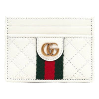 (WMNS) Gucci Cowhide Card Package White/Red/Green 536454-0YKBT-9179