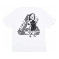 PALACE U Figure Black Back Print Short Sleeve Unisex White P17TS106
