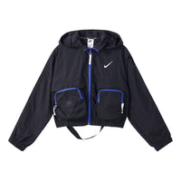 (WMNS) Nike Sportswear City Utility Woven Jacket 'Black Blue' DV8035-010