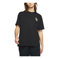 بلوفر Nike SB Skateboard برقبة دائرية وأكمام قصيرة باللون الأسود DD1307-010