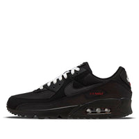 Nike Air Max 90 'أسود رياضي أحمر' DC9388-002
