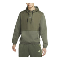 Nike Sportswear Just Do It + Colorblock Fleece Stay Warm Reflective Casual Sports Pullover Yellow CU4102-380