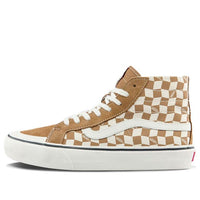 حذاء تزلج كاجوال Vans SK8-Hi عالي الرقبة للجنسين، بني وأبيض، شبكي، VN0A4BX7TBN