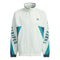 جاكيت adidas Word Woven مقاس آسيا "أبيض أزرق" IS5148