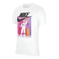 قميص Nike Sportswear مطبوع بأكمام قصيرة "Airman Futura White" CW0411-100