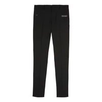 Men's Off-White FW22 Solid Color Alphabet Printing Straight-Leg Casual Trousers Ordinary Version Black OMCA211C99FAB0011001