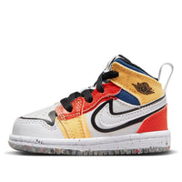 (TD) حذاء Air Jordan 1 Mid SE "قماش متعدد الألوان" DV1321-100