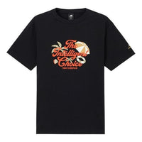New Balance Athletics Casual T-Shirt Asia Sizing 'Black Orange' AMT32366-BK