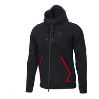 جاكيت رياضي كاجوال بغطاء رأس من Air Jordan Athleisure أسود 939941-010