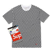 تي شيرت Supreme Hanes Tagless s (عبوة من قطعتين) منقوش "أسود وأبيض" SUP-SS18-0078
