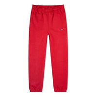 بنطال رياضي Nike Lab Logo Retro Classic Fleece Lined Bundle Foot Sports Pants أحمر CD6394-687