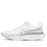 (WMNS) Nike React Infinity Run Flyknit 2 "أبيض فضي معدني" CT2423-102